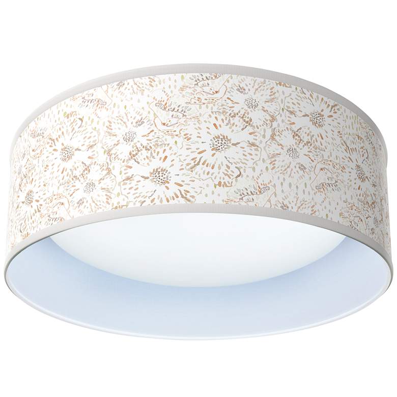 Image 1 Windflowers Pattern 16 inch Wide Modern Round LED Ceiling Light
