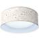 Windflowers Pattern 16" Wide Modern Round LED Ceiling Light