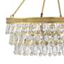 4_Windham 28" Wide Warm Brass Crystal 6-Light Pendant more views