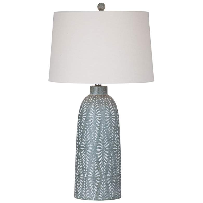 Image 1 Windham 31" High Green And Cream Table Lamp