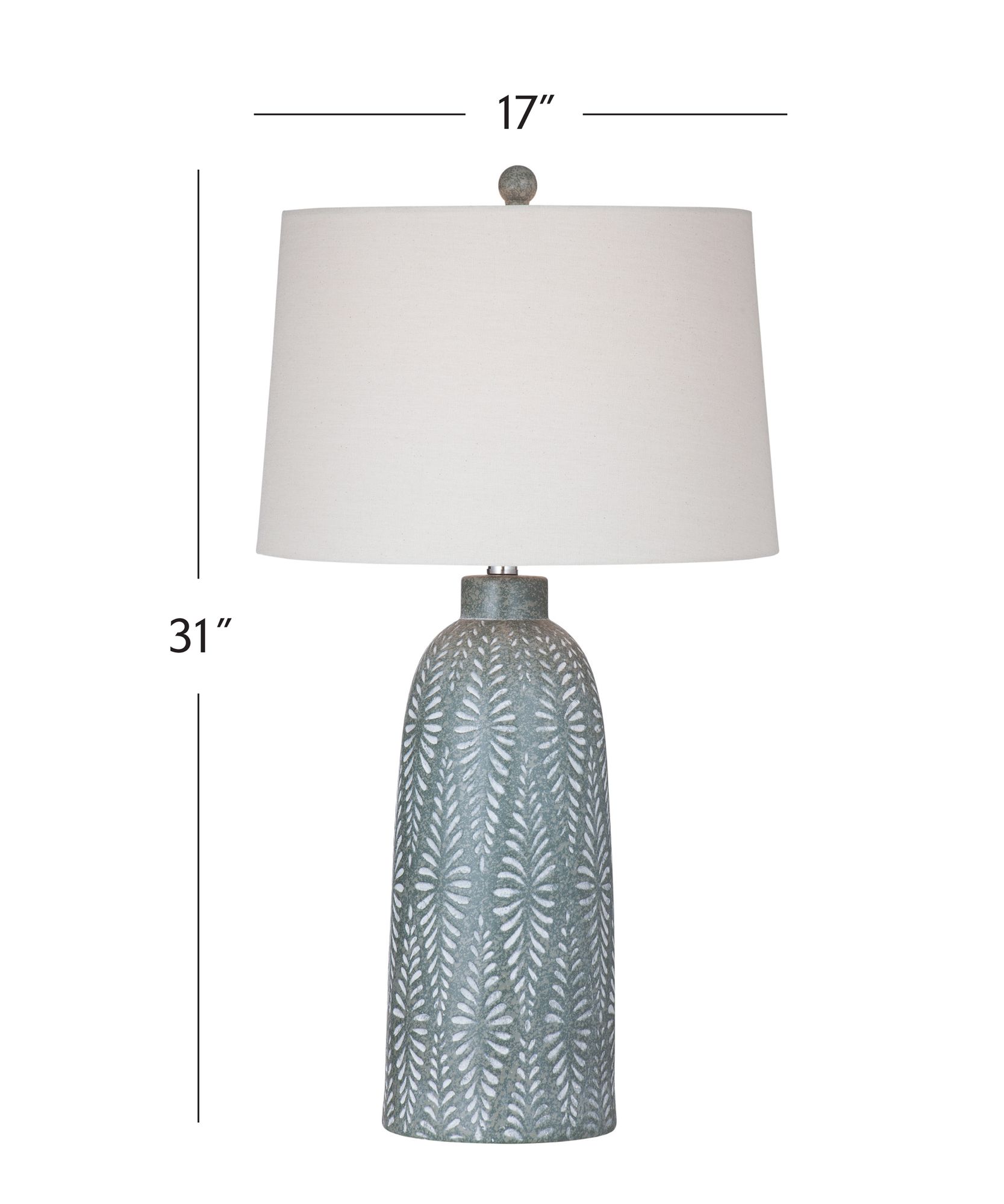 Image 4 Windham 31" High Green And Cream Table Lamp more views