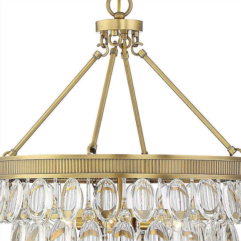 Image 2 Windham 4-Light Pendant in Warm Brass more views