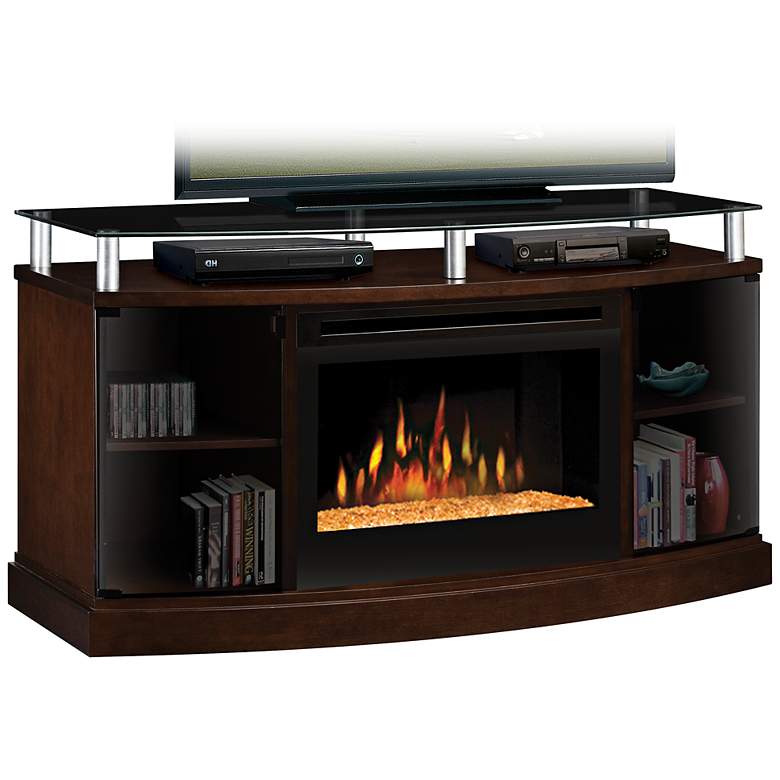 Image 1 Windham 53 inch Wide Electric Media Storage Fireplace