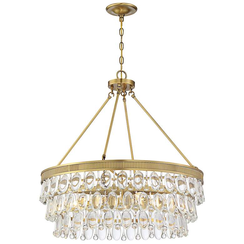 Image 5 Windham 6-Light Pendant in Warm Brass more views