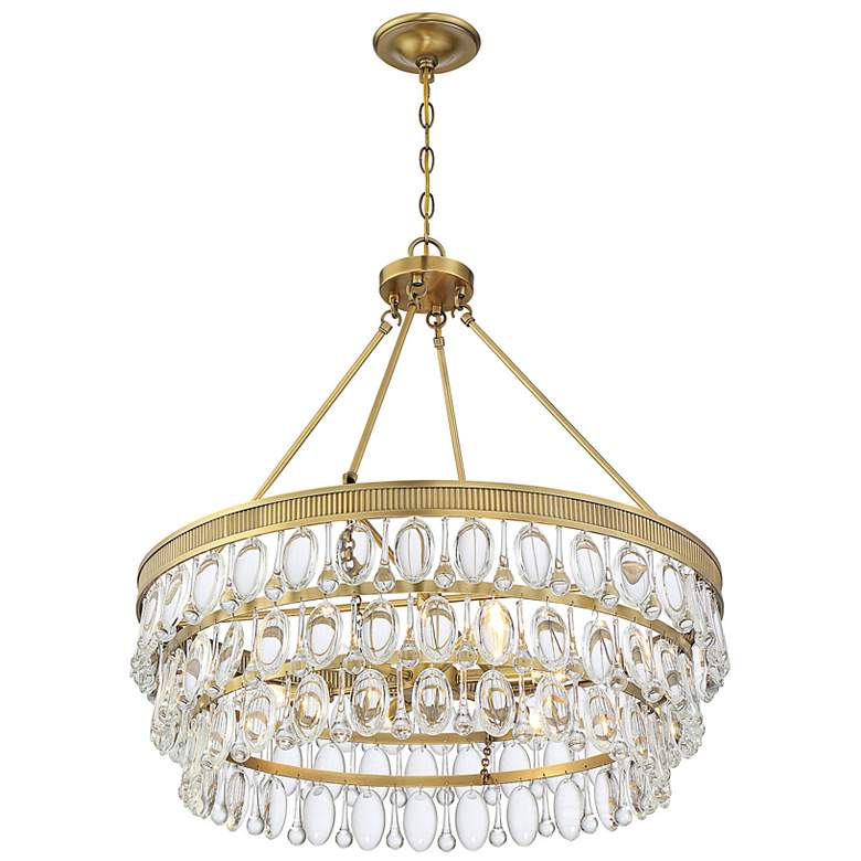Image 7 Windham 6-Light Pendant in Warm Brass more views