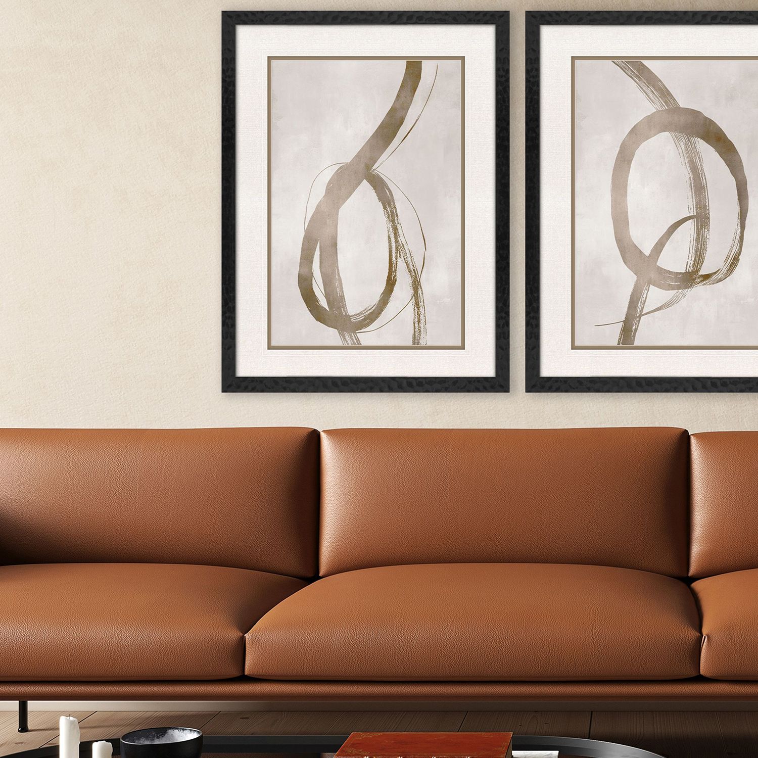 Image 4 Winding Paths 25"W x 34"H Framed Art more views