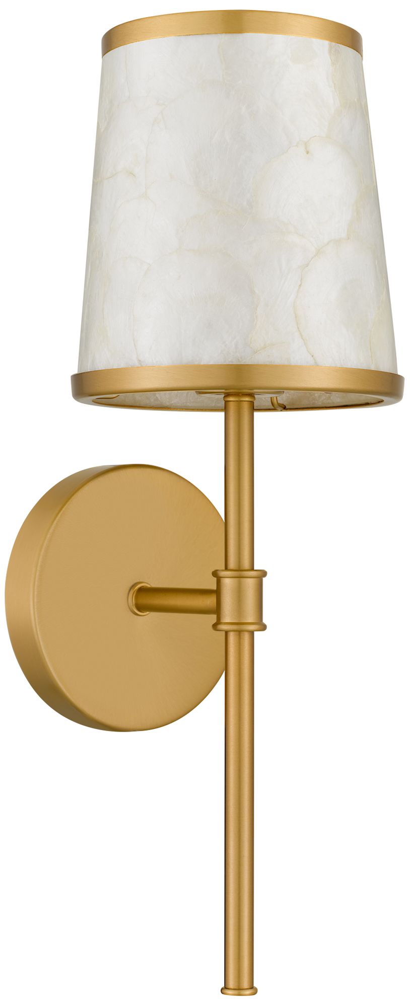 Thumbnail3 of Windley 1-Light Brushed Gold Wall Sconce more views