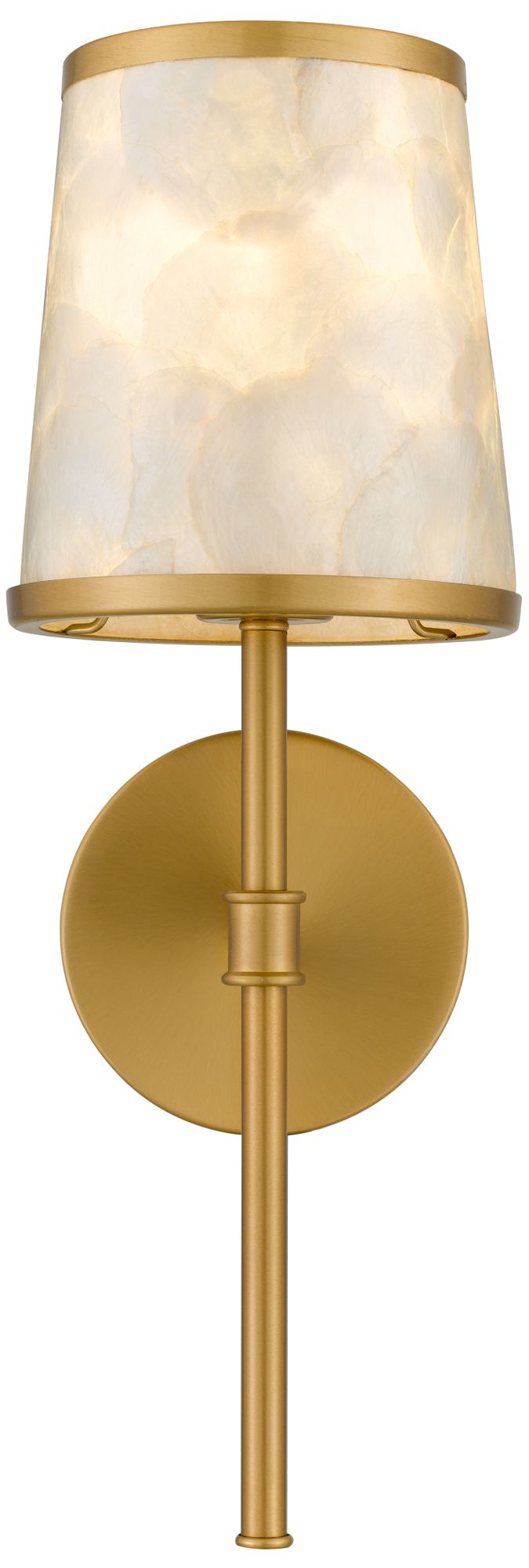 Thumbnail4 of Windley 1-Light Brushed Gold Wall Sconce more views