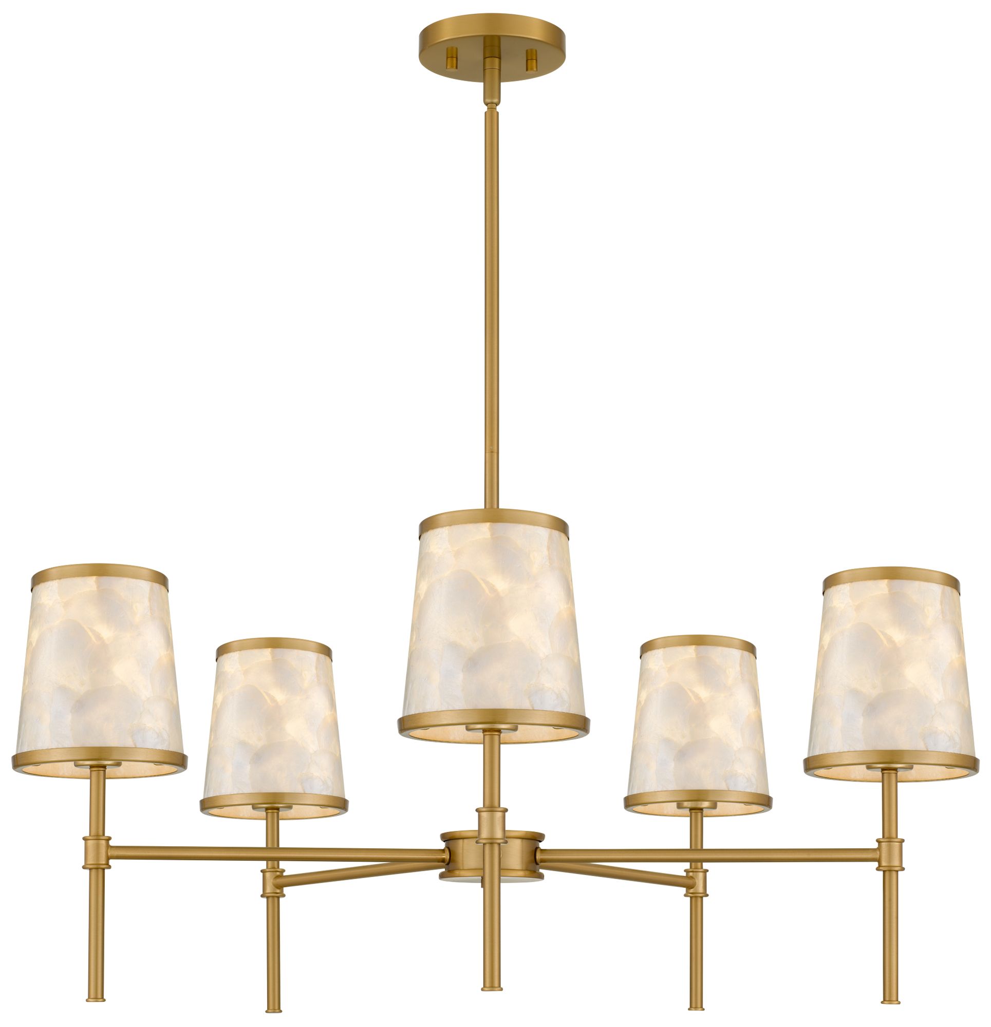 Windley 5-Light Brushed Gold Chandelier