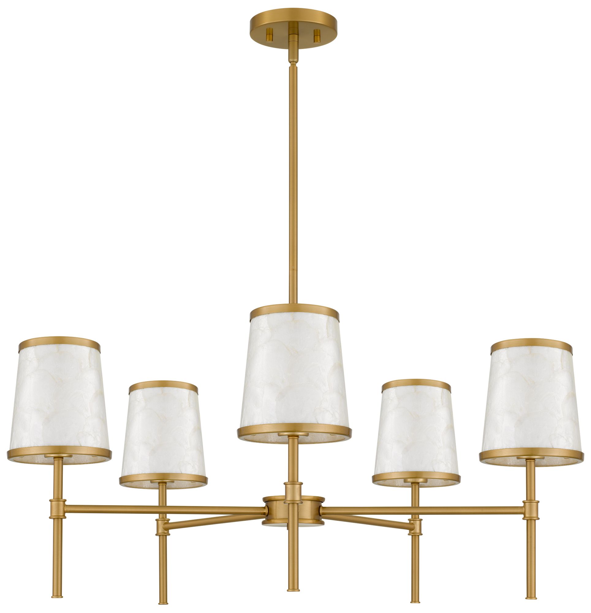 Image 3 Windley 5-Light Brushed Gold Chandelier more views