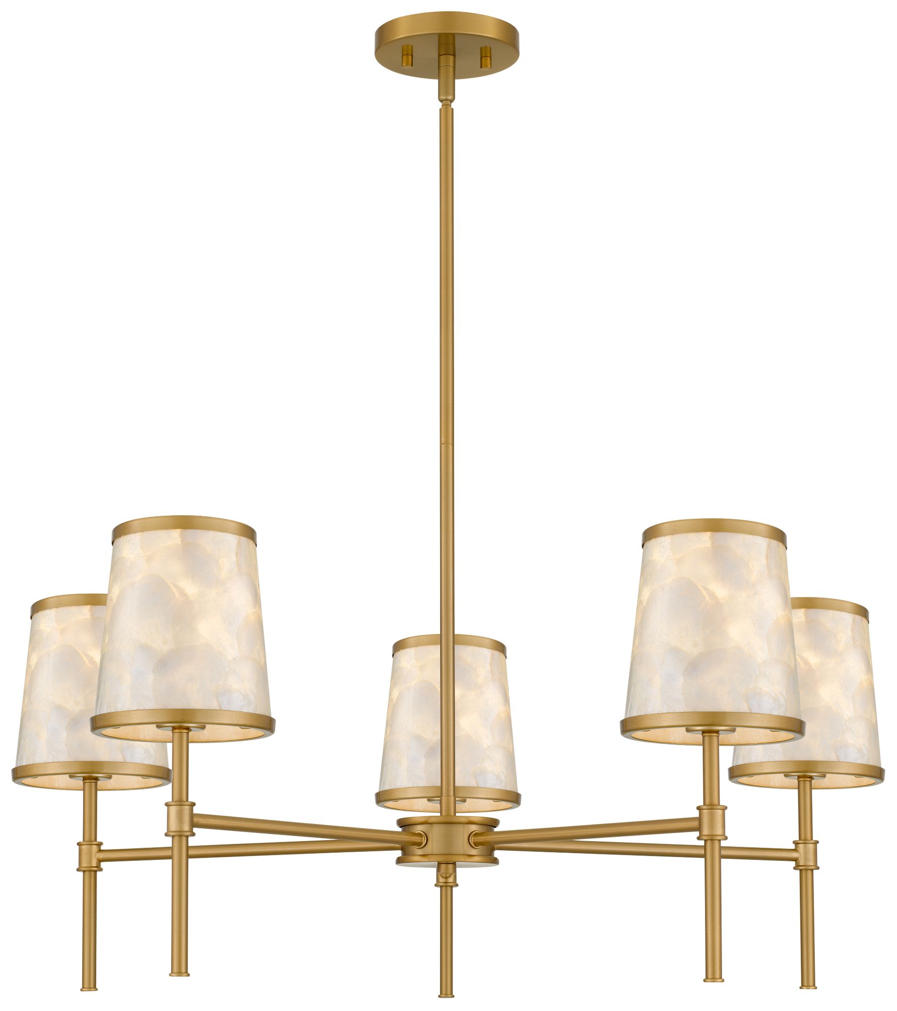 Image 4 Windley 5-Light Brushed Gold Chandelier more views