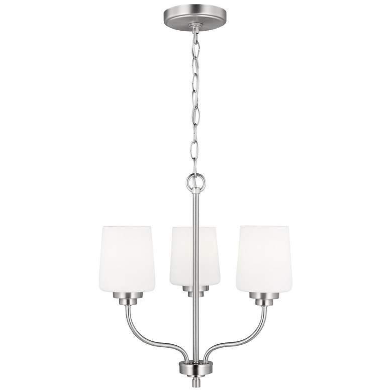 Image 1 Windom 18" Wide Brushed Nickel 3-Light Pendant