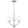 1_Windom 18" Wide Brushed Nickel 3-Light Pendant