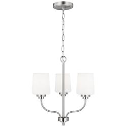 Windom 18" Wide Brushed Nickel 3-Light Pendant