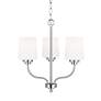 2_Windom 18" Wide Brushed Nickel 3-Light Pendant more views