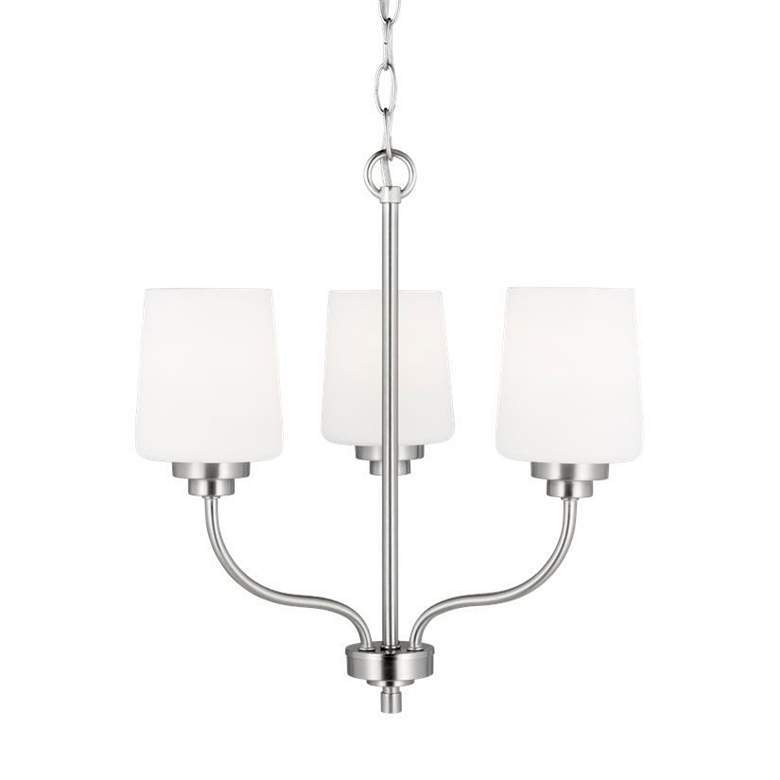 Image 3 Windom 18" Wide Brushed Nickel 3-Light Pendant more views