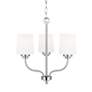 3_Windom 18" Wide Brushed Nickel 3-Light Pendant more views