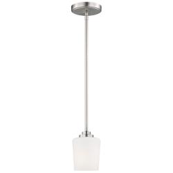 Windom 4 1/4" Wide Brushed Nickel Mini Pendant