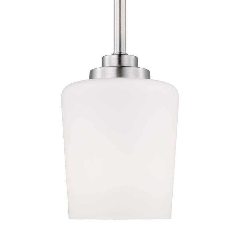 Image 2 Windom 4 1/4" Wide Brushed Nickel Mini Pendant more views