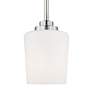 2_Windom 4 1/4" Wide Brushed Nickel Mini Pendant more views