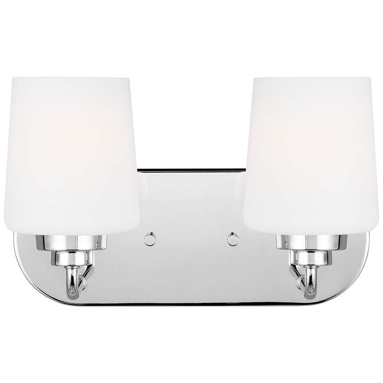 Image 1 Windom 7 1/2" High Chrome 2-Light Wall Sconce