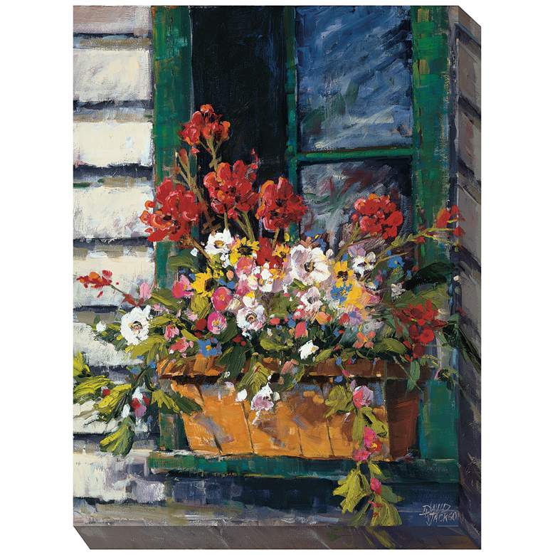 Image 2 Window of Color 40" High All-Weather Outdoor Canvas Wall Art