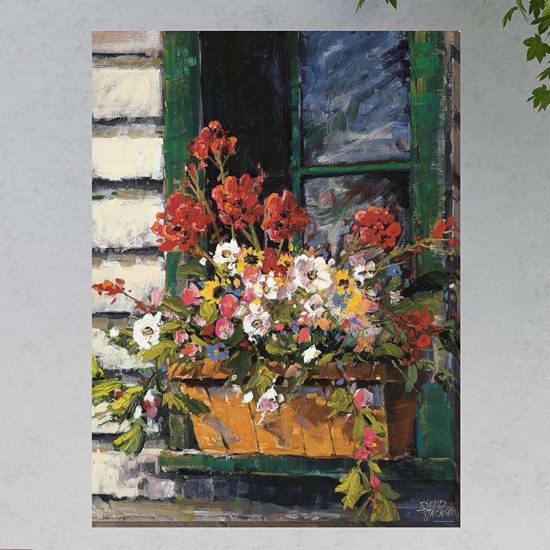 Image 1 Window of Color 40" High All-Weather Outdoor Canvas Wall Art