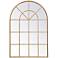 Windowpane Brass 36 1/4" x 53 1/4" Window Wall Mirror