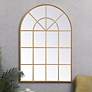 1_Windowpane Brass 36 1/4" x 53 1/4" Window Wall Mirror