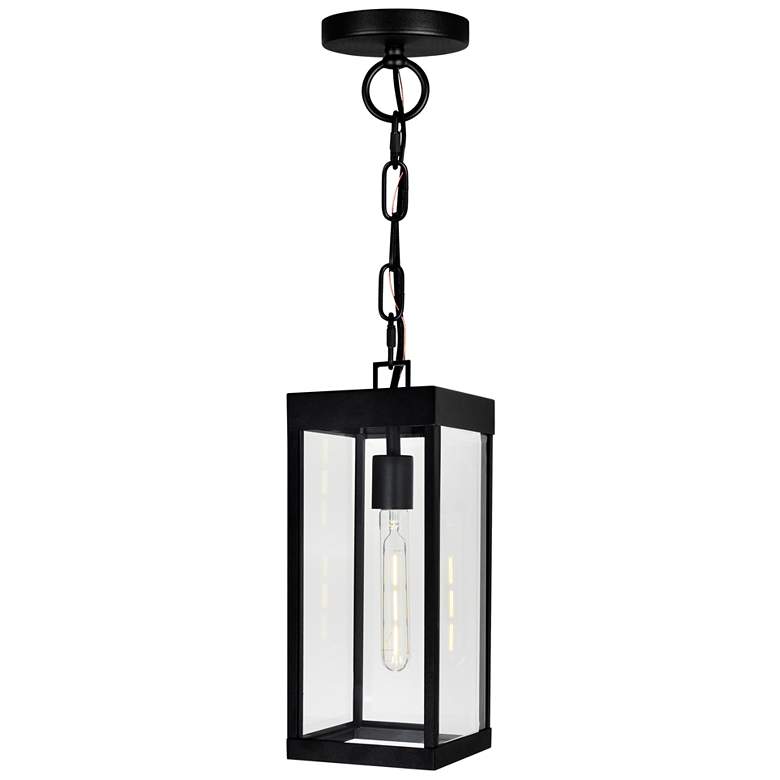 Image 1 Windsor 1 Light Black Outdoor Ceiling Light