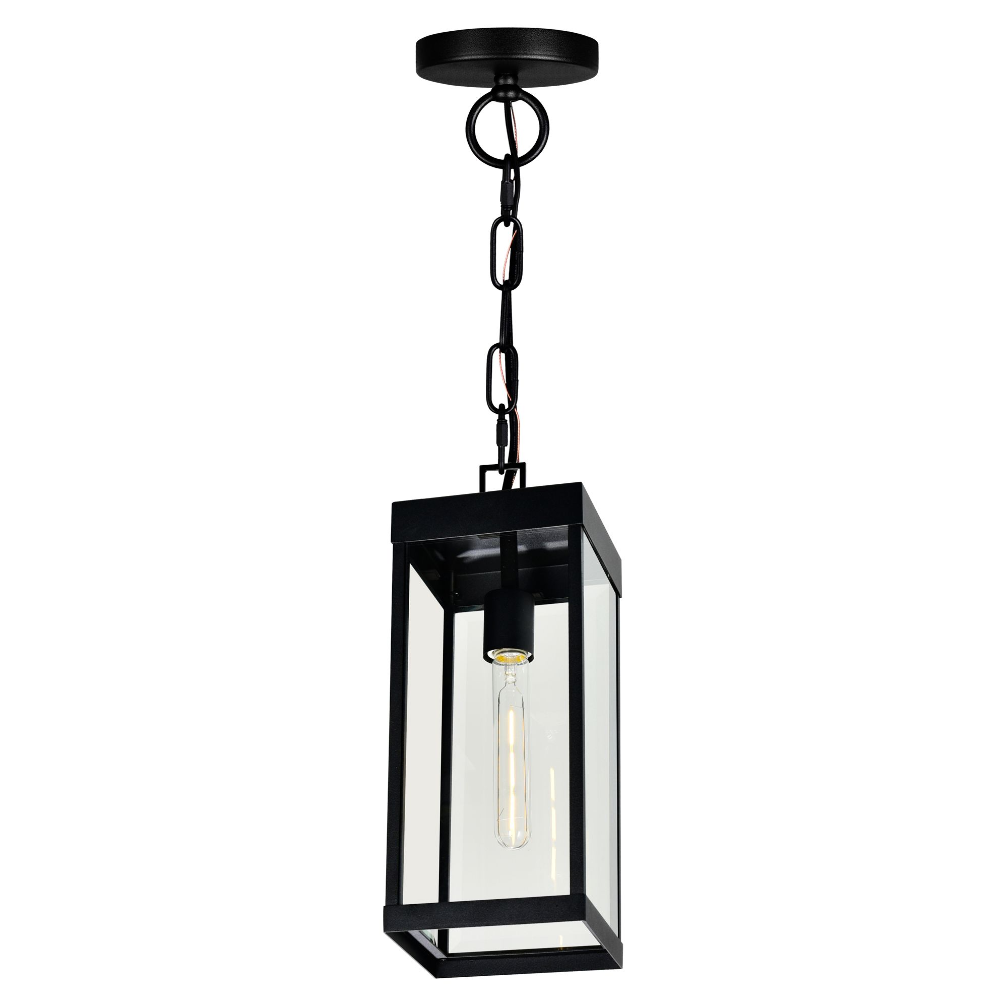 Image 2 Windsor 1 Light Black Outdoor Pendant more views