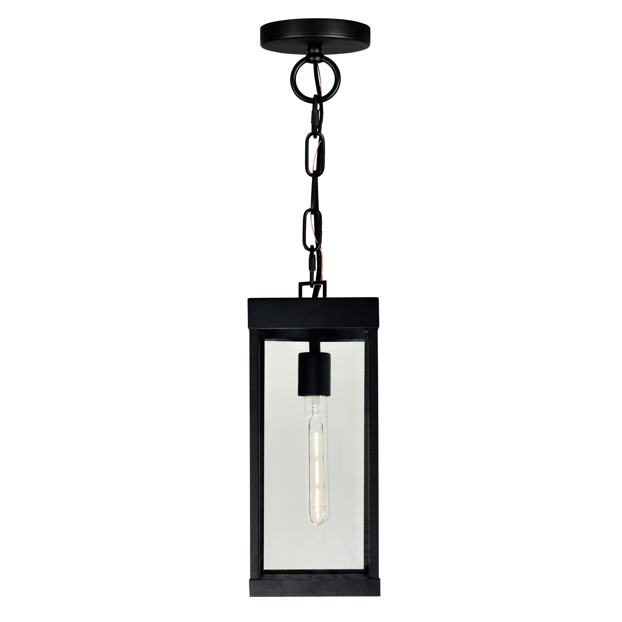 Image 3 Windsor 1 Light Black Outdoor Pendant more views