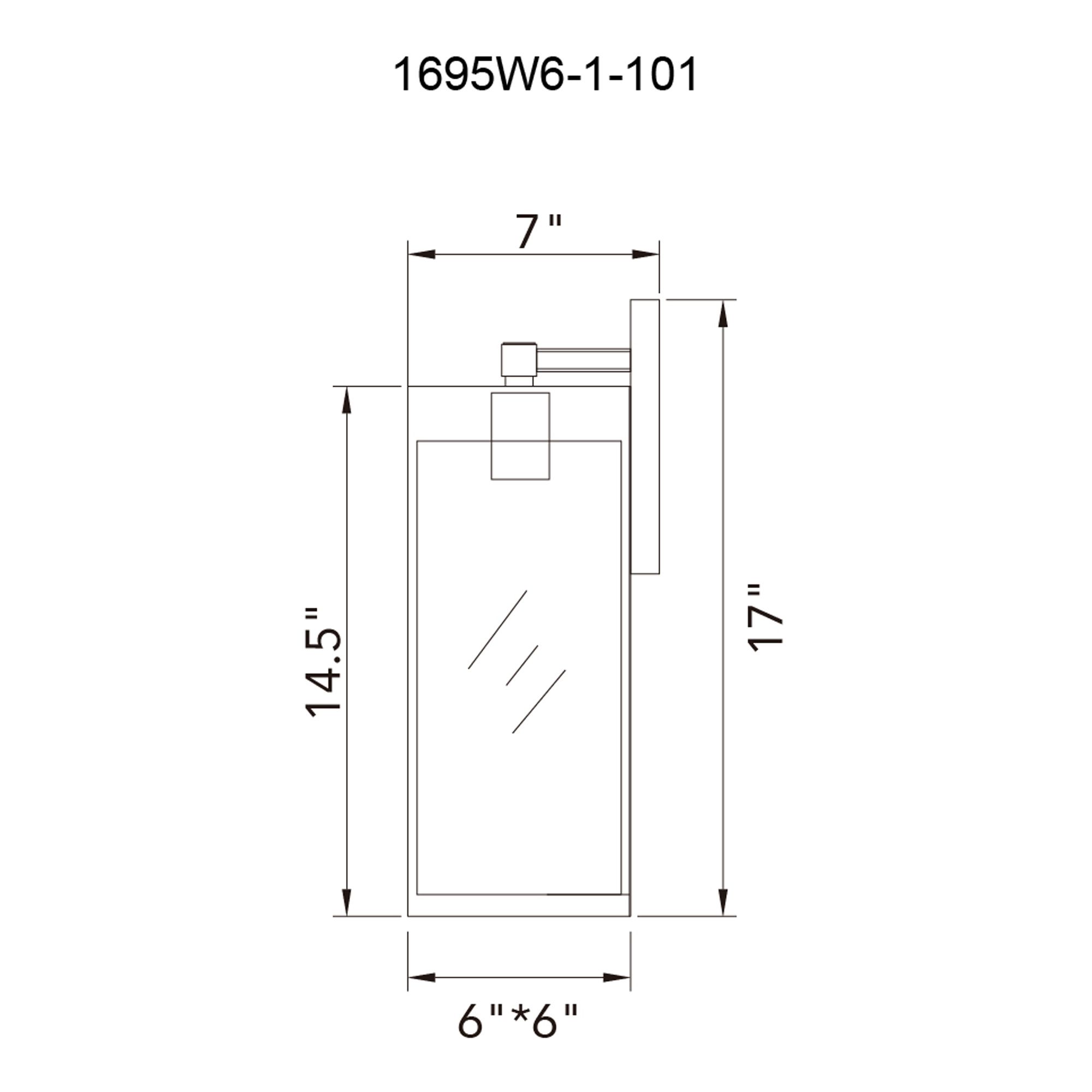 Image 6 Windsor 1 Light Black Outdoor Wall Light more views