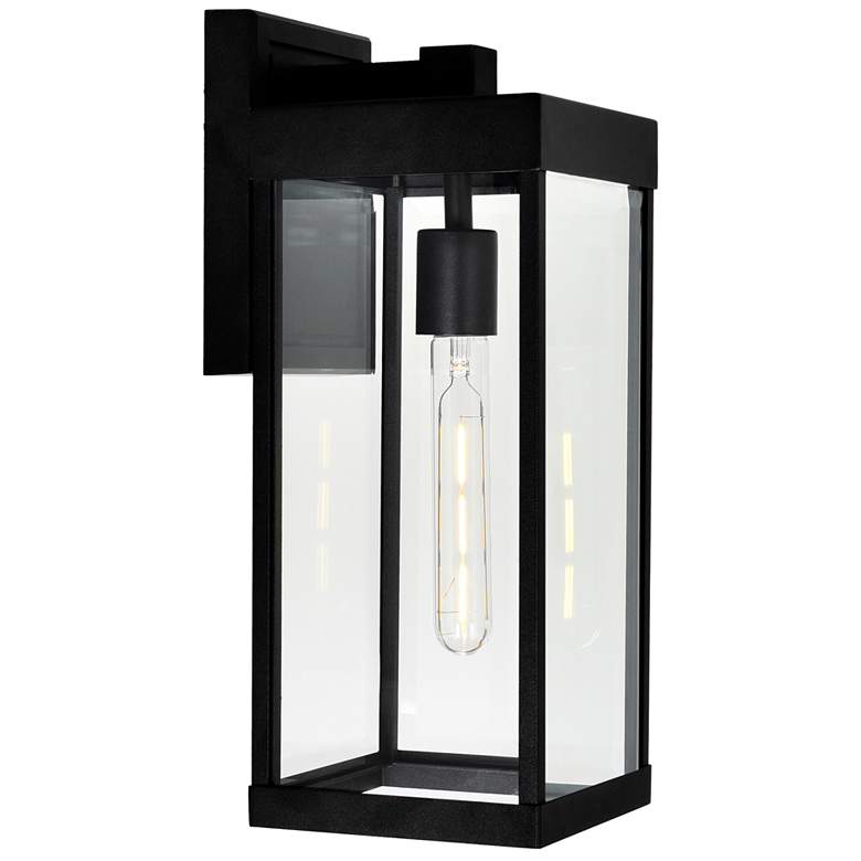 Image 1 Windsor 1 Light Black Outdoor Wall Light