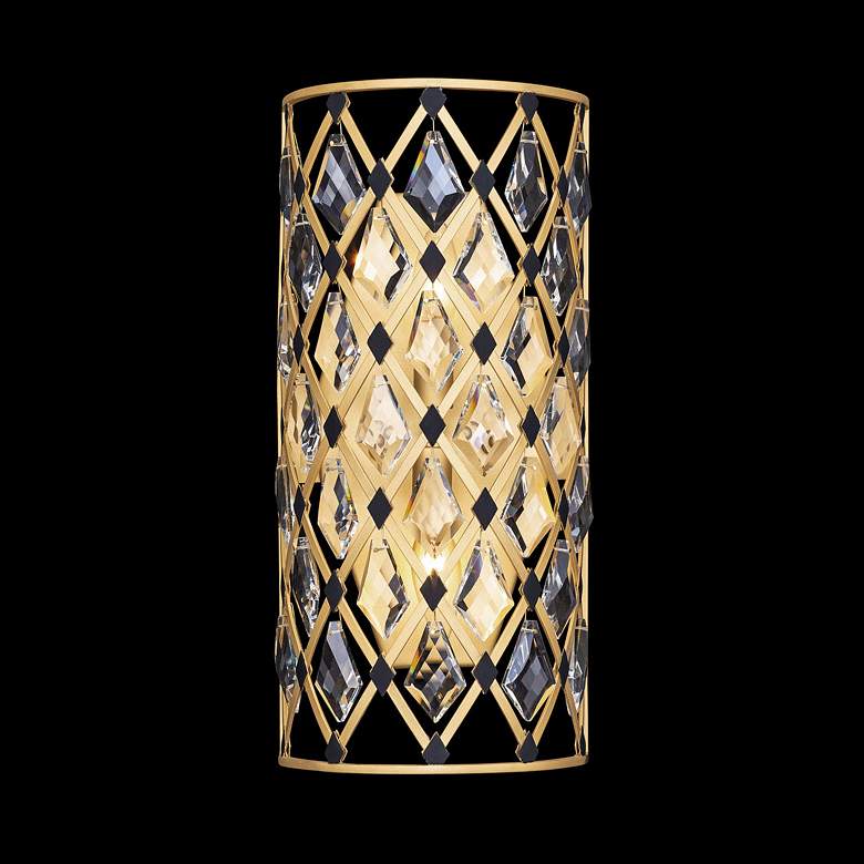 Image 3 Windsor 17" High French Gold and Matte Black Wall Sconce more views