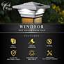 Watch A Video About the Windsor White Outdoor Solar LED Post Cap