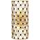 Windsor 21"H French Gold and Matte Black 2-Light Wall Sconce