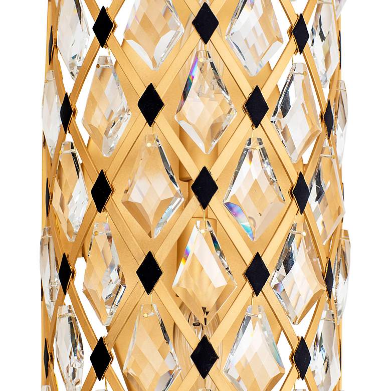 Image 6 Windsor 21"H French Gold and Matte Black 2-Light Wall Sconce more views