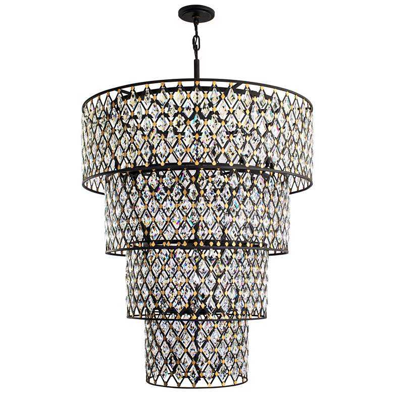 Image 3 Windsor 21-Lt 4-Tier Crystal Chandelier more views