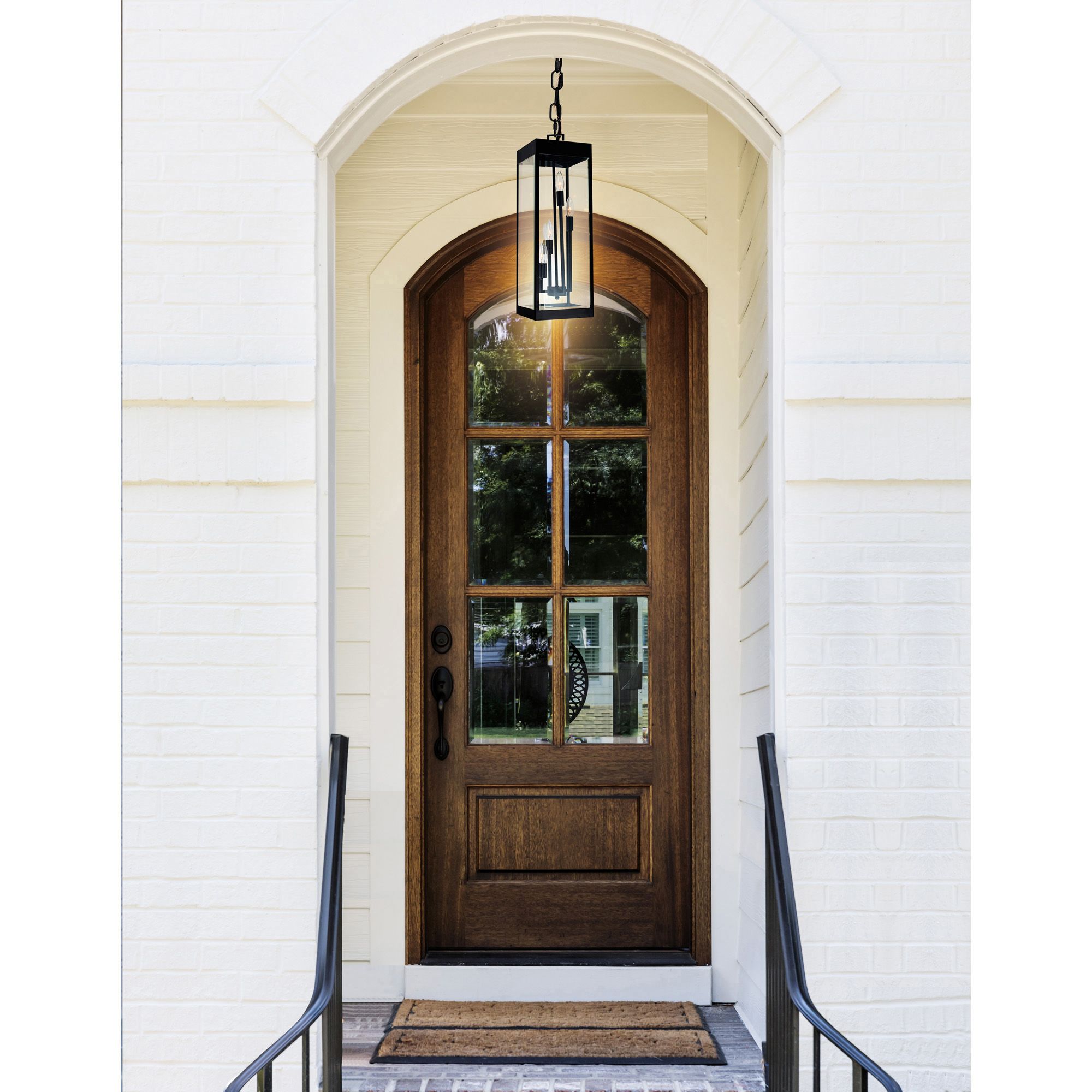 Windsor 22 1/2" High Black 4-Light Outdoor Hanging Light