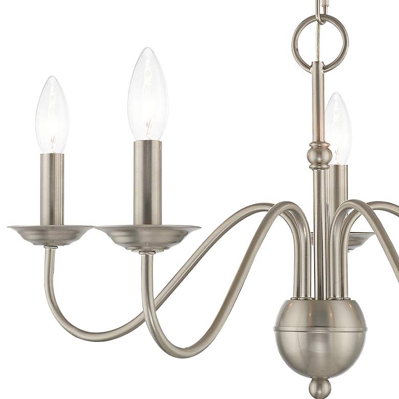 Image 4 Windsor 24" Wide Brushed Nickel 5-Light Chandelier more views
