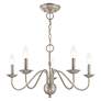 6_Windsor 24" Wide Brushed Nickel 5-Light Chandelier more views
