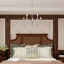 Windsor 24" Wide Brushed Nickel 5-Light Chandelier in scene