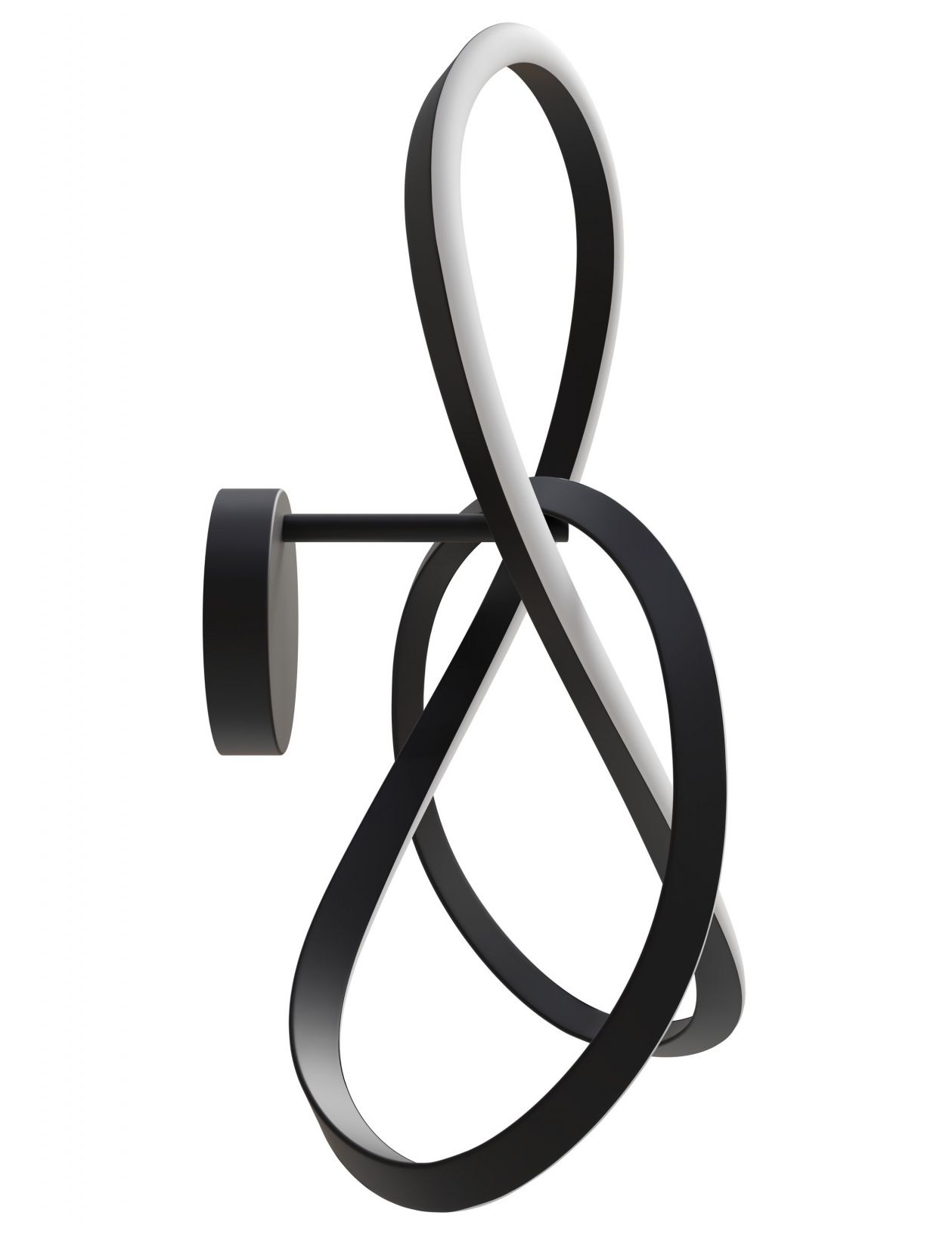 Image 3 Windsor 24"W Spiral Ring 5-CCT LED Wall Sconce in Black more views