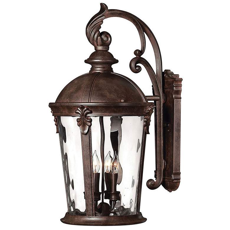 Image 1 Windsor 25 3/4" High River Rock 4-Light Outdoor Wall Light