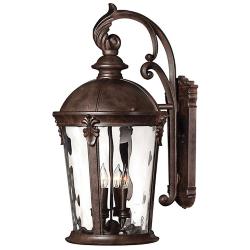 Windsor 25 3/4" High River Rock 4-Light Outdoor Wall Light