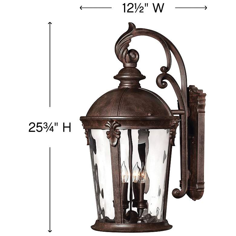 Image 3 Windsor 25 3/4" High River Rock 4-Light Outdoor Wall Light more views