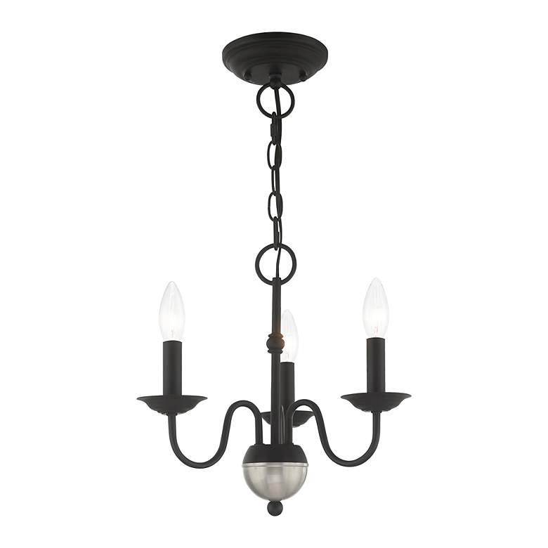 Image 5 Windsor 3 Light Black Mini Chandelier more views