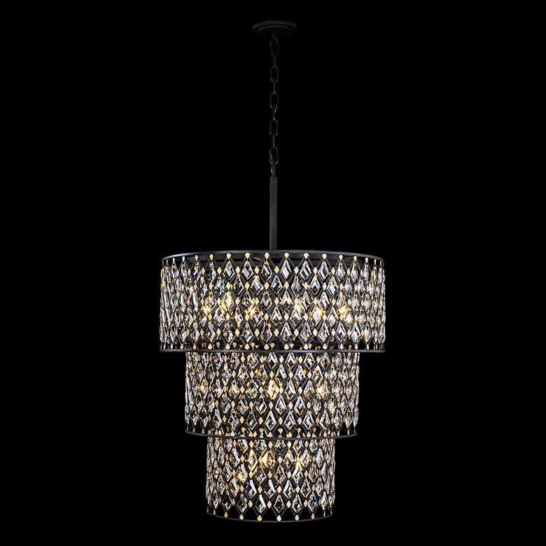 Image 4 Windsor 31 3/4"W Carbon Crystal 13-Light 3-Tier Chandelier more views