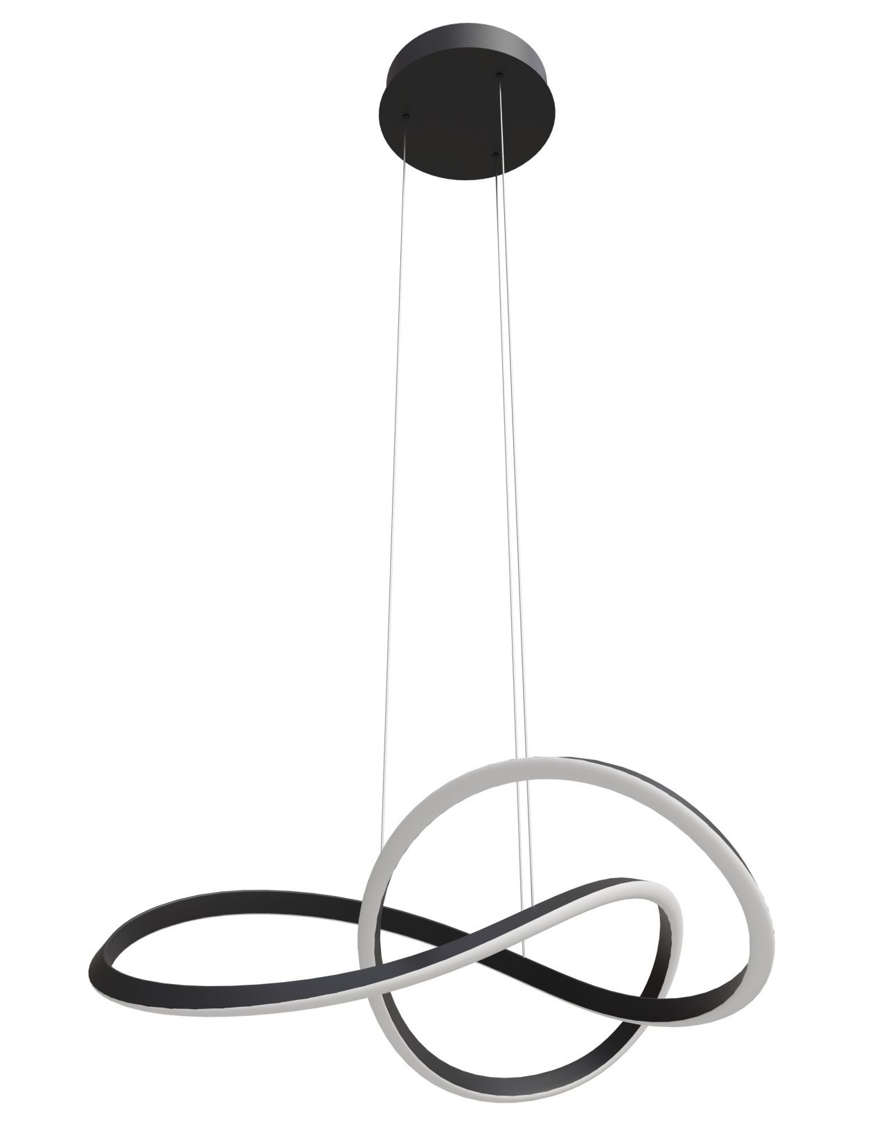 Image 2 Windsor 33"W Spiral Ring 5-CCT LED Pendant in Black more views